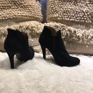 Booties, high heel.